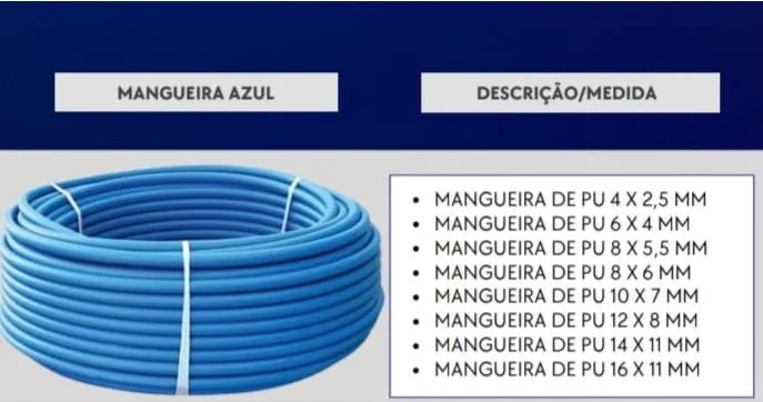 Mangueira PU (AZUL) - miniatura 6